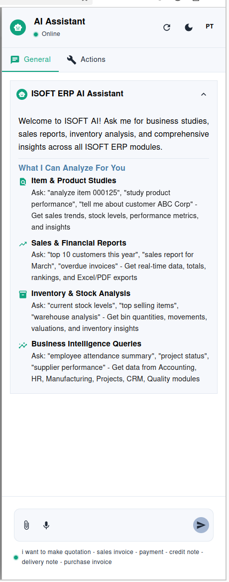AI inside ERP — screenshot 2